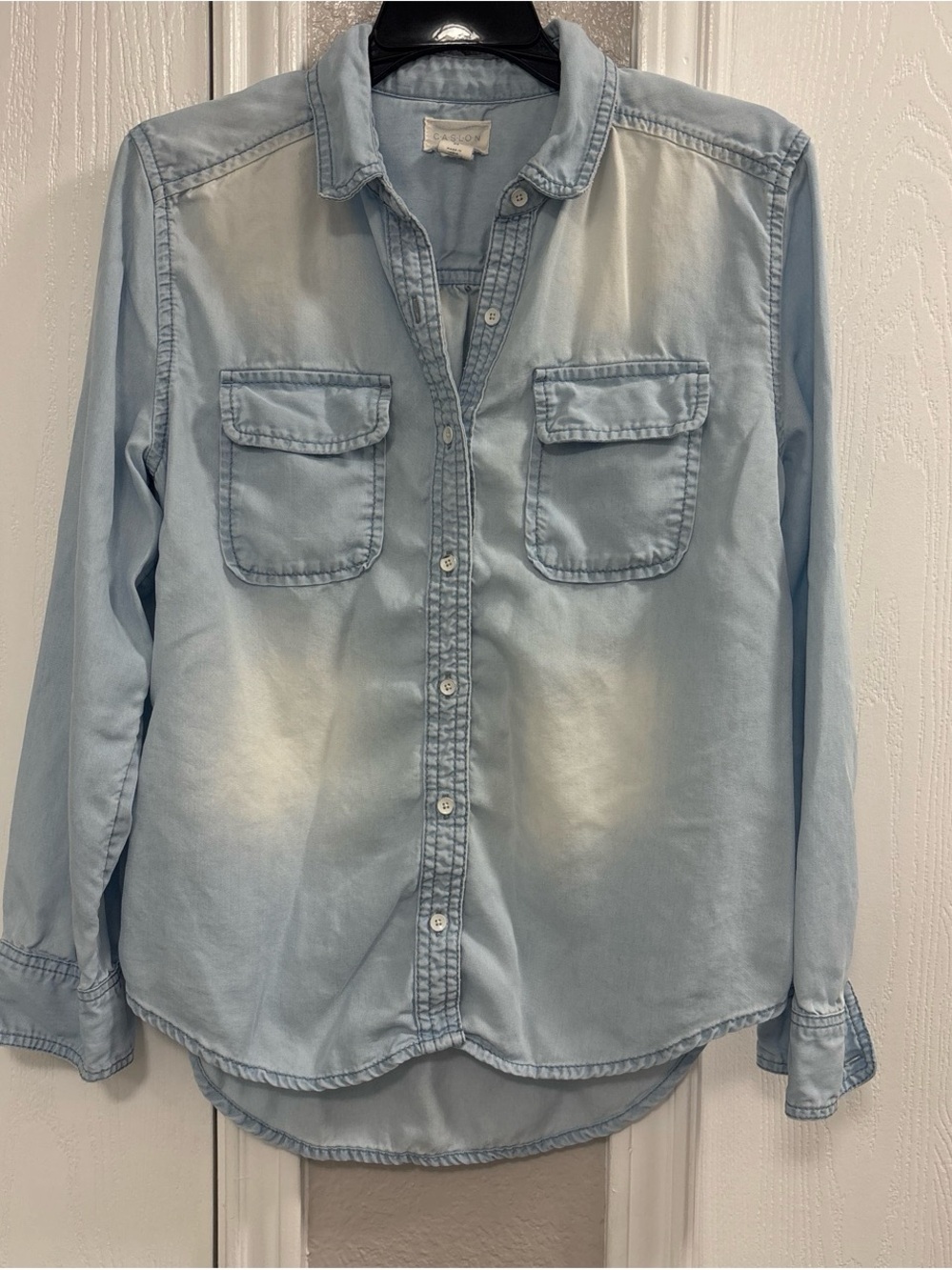 Caslon Light Blue Denim Button-Down Shirt